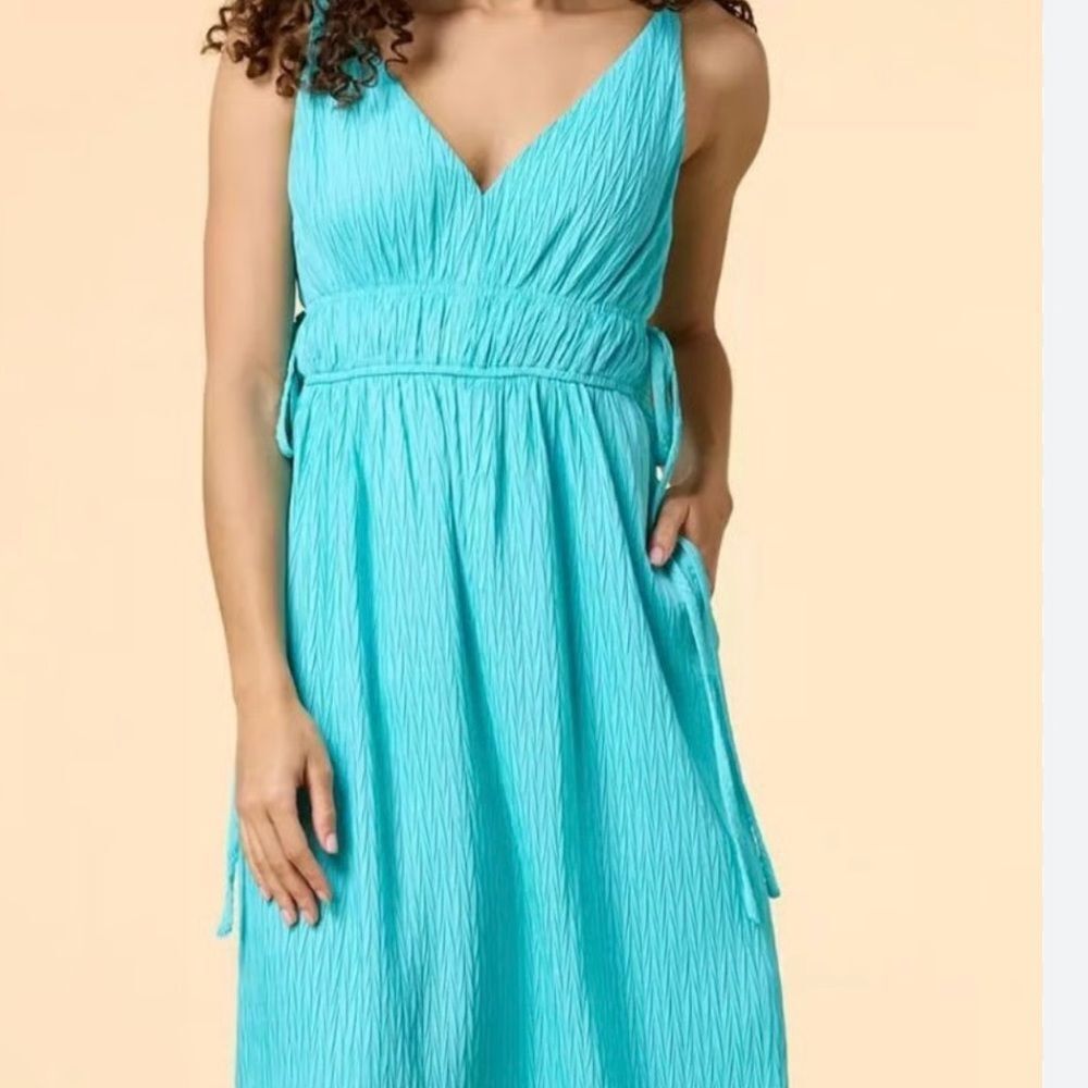 Taylor Vibrant Blue long Dress